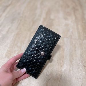 Coach Signature snap wallet